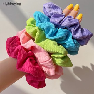 [highbuying] ยางรัดผม สีพื้น น่ารัก แฟชั่นหวาน เครื่องประดับผม ของขวัญ สําหรับเด็กผู้หญิง