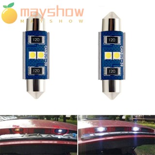 Mayshow หลอดไฟอ่านหนังสือ LED DC12V COB 31 มม. 2 ชิ้น สําหรับรถยนต์ 2 ชิ้น