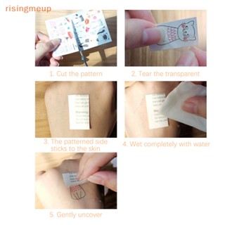 [risingmeup] สติกเกอร์รอยสักชั่วคราว ลาย Happy Halloween Scar Lips Smile Flash กันน้ํา สําหรับผู้ชาย ผู้หญิง