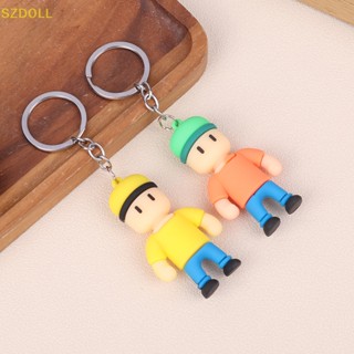 [cxSZDOLL] พวงกุญแจ จี้รูปฟิกเกอร์อนิเมะ Stumble Guys Kawaii น่ารัก สําหรับห้อยกระเป๋า