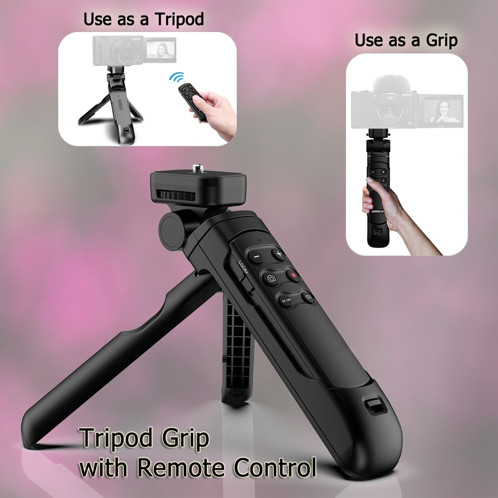 แทนที่สําหรับ Sony GP-VPT2BT RMT-P1BT กริ๊ปถ่ายภาพกล้องระยะไกลแบบไร้สาย Vlogging ขาตั้งกล้องเซลฟี่ติ
