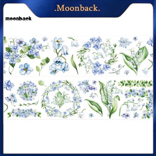 &lt;moonback&gt; สติกเกอร์เทป กันน้ํา ลายดอกไม้ สไตล์วินเทจ ใช้ง่าย สําหรับตกแต่งสมุดภาพ บ้าน Diy