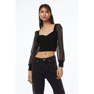 H&amp;M  Woman Puff-sleeved top 1145931_1