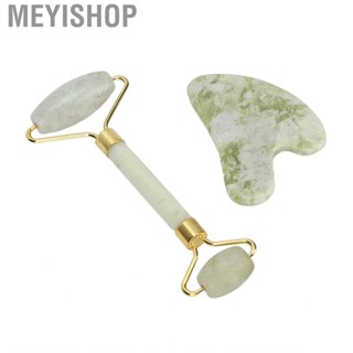 Meyishop Gua Sha Board  Sturdy Frame Face Jadestone Roller for Daily Use