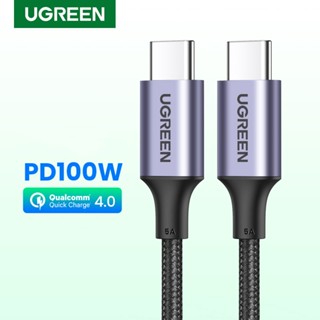 Ugreen สายชาร์จเร็ว PD100W Type C เป็น Usb C สําหรับ Samsung 5A และซิงก์ส่งข้อมูล