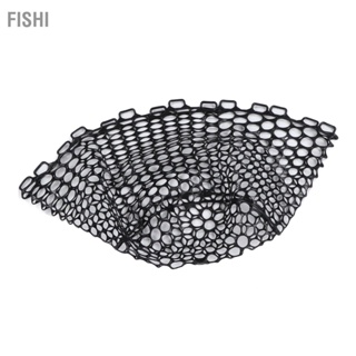 Fishi Fly Fishing ตาข่ายสำหรับตกปลา Deepened ตาข่ายยางสำหรับตกปลา Landing Netbag Parts Black Depth 32cm