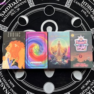 (KFL) ไพ่ทาโรต์ภาษาอังกฤษ 7*12 ซม. สําหรับเกมไพ่ทาโรต์ Tarot star dreams Tarot by the neon light Oracle Card