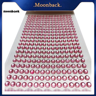 &lt;moonback&gt; สติกเกอร์พลอยเทียม พลาสติก 5 มม. ถอดออกได้ สําหรับติดตกแต่งโรงเรียน DIY 2 ชุด