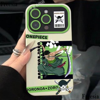 Lu6q เคสโทรศัพท์มือถือ แบบนิ่ม ลายวันพีช Zoro สําหรับ Apple Iphone 14promax 13pro 12 11 7p