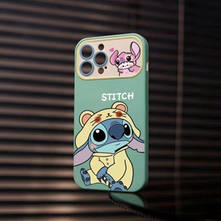 เคสโทรศัพท์มือถือคู่รัก แบบนิ่ม ลาย Stitch สําหรับ Apple Iphone 14promax 13pro 12 11 7p 4MGF