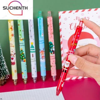 Suchenth ปากกาเซ็นลายเซ็น ลายคริสต์มาส 0.5 มม. 12 ชิ้น