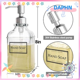 Daphs เครื่องจ่ายสบู่เหลว แบบหนา 300 550 มล. สําหรับล้างมือ ห้องน้ํา ห้องครัว