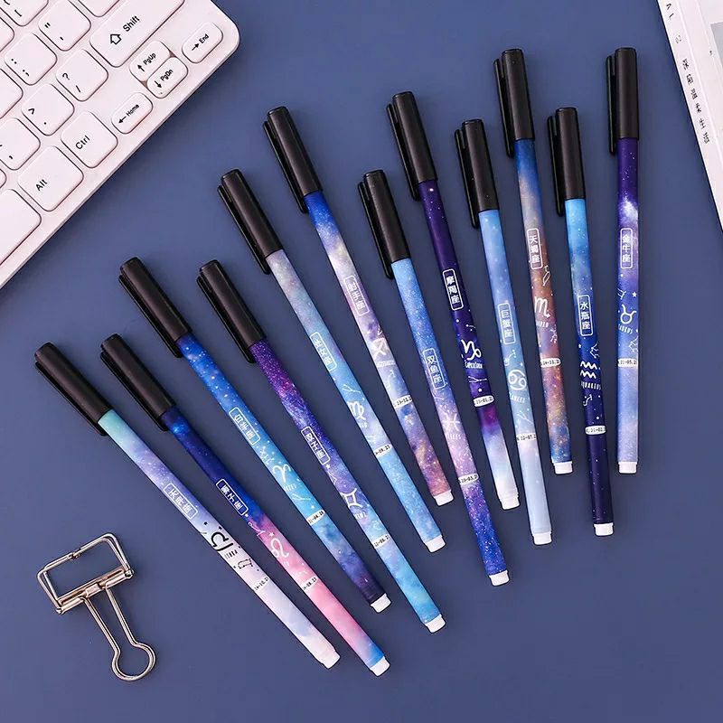 GAEBOOK || Herscope Zodiac Pen Zodiac Symbol Pen 12 Zodiac Gel Pen GP02