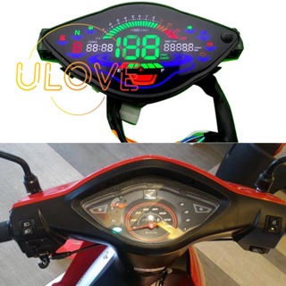 เครื่องวัดระยะทางดิจิทัล LCD สําหรับรถจักรยานยนต์ Honda Wave100 Wave110 Wave110R