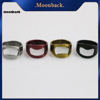 &lt;moonback&gt; ที่เปิดขวดเบียร์ โซดา แบบแหวนนิ้วหัวแม่มือ สเตนเลส สําหรับปาร์ตี้ บาร์ บ้าน