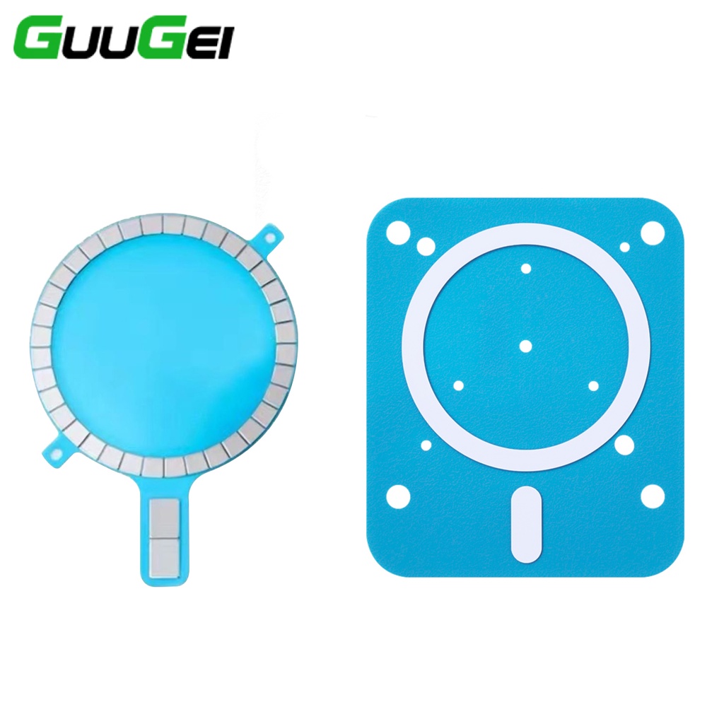 Guugei 1/3 ชิ้นไร้สายชาร์จแม่เหล็ก Magsafe กรณีแหวนแม่เหล็กสติกเกอร์