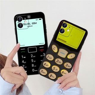 Retro Nokia Case for IPhone 14 13 12 11 Pro Promax 14Plus Mini  X XS XR XSMAX 6 6s 5 5S 6plus/6splus 7 8 + SE2020 7plus/8Plus Soft Matte Casing DC