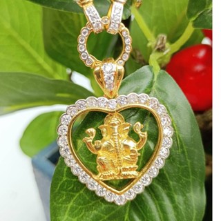 JJISHOP1  jewelryshop365 K233 จี้พระพิฆเนศ เทพเจ้าแห่งความสำเร็จ ลายหัวใจ จี้พระพิฆเนศ พระพิฆเนศ