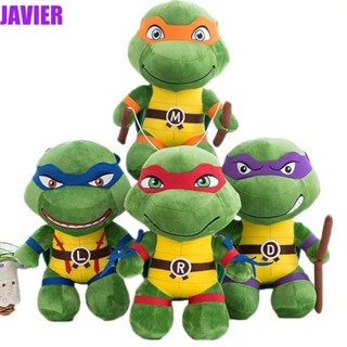 Javier ของเล่นตุ๊กตาการ์ตูนอนิเมะนินจาเต่าน่ารัก แบบนิ่ม