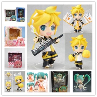 โมเดลฟิกเกอร์ Nendoroid Hatsune Miku Kagamine Len 190 Kagamine Rin189 Q Version เปลี่ยนหน้าได้