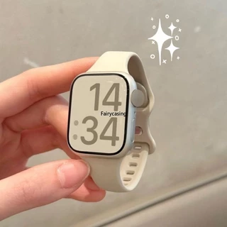 สายนาฬิกาข้อมือ ซิลิโคนนิ่ม ลายดาว สําหรับ AW watch ultra 11 10 9 8 7 6 SE 5 4 3 2 i-watch 42/46/49/41 มม. 45 44 42 38 มม. 40 มม.