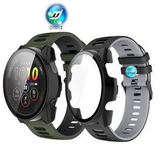 สาย Garmin Forerunner 265 สาย สายรัด สายนาฬิกาสายซิลิโคน Garmin Forerunner 265 music สายรัด เคส Garmin Forerunner 265 เคส เคสป้องกันรอบด้าน 360° เคสแบบเต็มจอ เคส