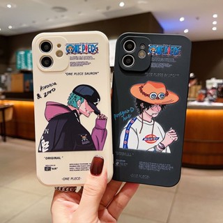 เคสป้องกันโทรศัพท์มือถือ ลายการ์ตูนอนิเมะ One Piece Luffy Sauron สําหรับ Apple iphone14 11 13pro 14 12Pro