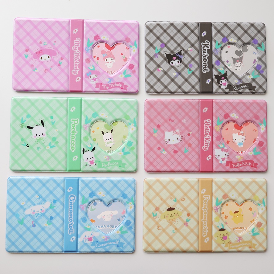 Galicici Sanrio อัลบั้มการ์ดโพลารอยด์ ลายตาราง สองช่อง ขนาดเล็ก