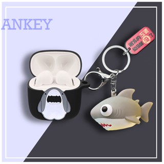 Baseus Bowie E8 Case Protective Cute Cartoon Shark Cover Bluetooth Earphone Shell Accessories TWS Headphone Portable