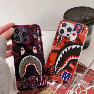 เคสโทรศัพท์มือถือ ลายปากฉลาม ปากฉลาม สองด้าน สําหรับ iPhone 14 Pro iPhone 13 promax iPhone 11 iPhone 12 promax