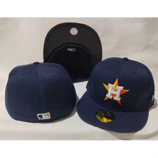 Houston_ Astros_ หมวกเบสบอล ปิดเต็มตัว สไตล์ฮิปฮอป สําหรับผู้ชายและผู้หญิง