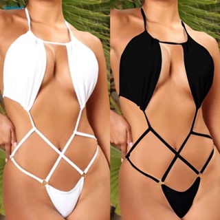 【HODRD】Female One-piece Sexy Suits Swimsuit Swimwear Backless Bikini Bodysuit【Fashion】