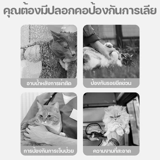🐱COD🐶 ทำความสะอาดง่าย ใช้ทน ลำโพงหมา ลำโพงแมวปลอกคอสัตว์เลี้ยง ลำโพงกันเลีย S/M/L