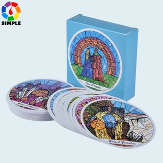 78Pcs Classic Round Monastery Cloister Tarot Cards Deck Play English Board Card