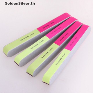 Goldensilver บล็อกตะไบขัดเล็บ สีเงิน สําหรับขัดเล็บ 1 2 ชิ้น