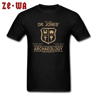 เสื้อยืด พิมพ์ลาย Dr. สําหรับผู้ชาย เสื้อยืด ผ้าฝ้าย พิมพ์ลายโลโก้ Jones Archaeology Indiana Jones สไตล์วินเทจ สําหรับผู้หญิง 2019