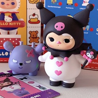 【ของแท้】POPMART Pucky x Sanrio Family Series กล่องสุ่ม ตุ๊กตาเซอร์ไพรส์ ของเล่นแฟชั่น สร้างสรรค์ คอลเลกชัน เด็กผู้หญิง ของขวัญวันเกิดและวันหยุด