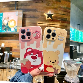 เคสโทรศัพท์มือถือแบบนิ่ม ลายหมีพูห์ สตรอเบอร์รี่ MF143T สําหรับ Huawei P30 PRO P20 lite P40 PRO y7 PRO 2019 Y9 prime 2019 Nova 3 3E 3i 4 4E 5T 7i 7 SE 9 SE MATE 20 30 PRO Y7A Y6P Y9S