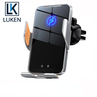 Luken อุปกรณ์เมาท์ขาตั้งชาร์จโทรศัพท์ไร้สาย 15W ชาร์จเร็ว สําหรับ iP 14 13 12 11 Samsung Xiaomi