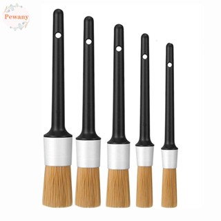 PEWANY 5 Pcs Cleaning Brush Universal Detailing Brushes Car Cleaning Brushes Wheel Clean Car Accessories Cleaning Tool Interior Accessories Durable High Quality Car Dash Duster Brush/Multicolor