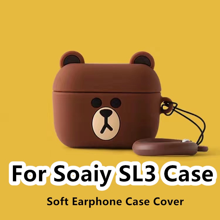 【พร้อมส่ง】เคสหูฟัง แบบนิ่ม ลายการ์ตูนเป็ด สําหรับ Soaiy SL3 SL3