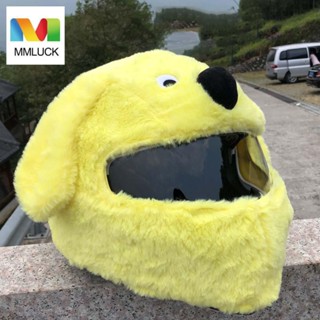 JENNIFERDZ Personalized Motorcycle Helmet Hat Gift Full Helmet Case Plush Cover Animal Outdoor Cartoon Funny Motorbike Motorcycle Helmet Accessories