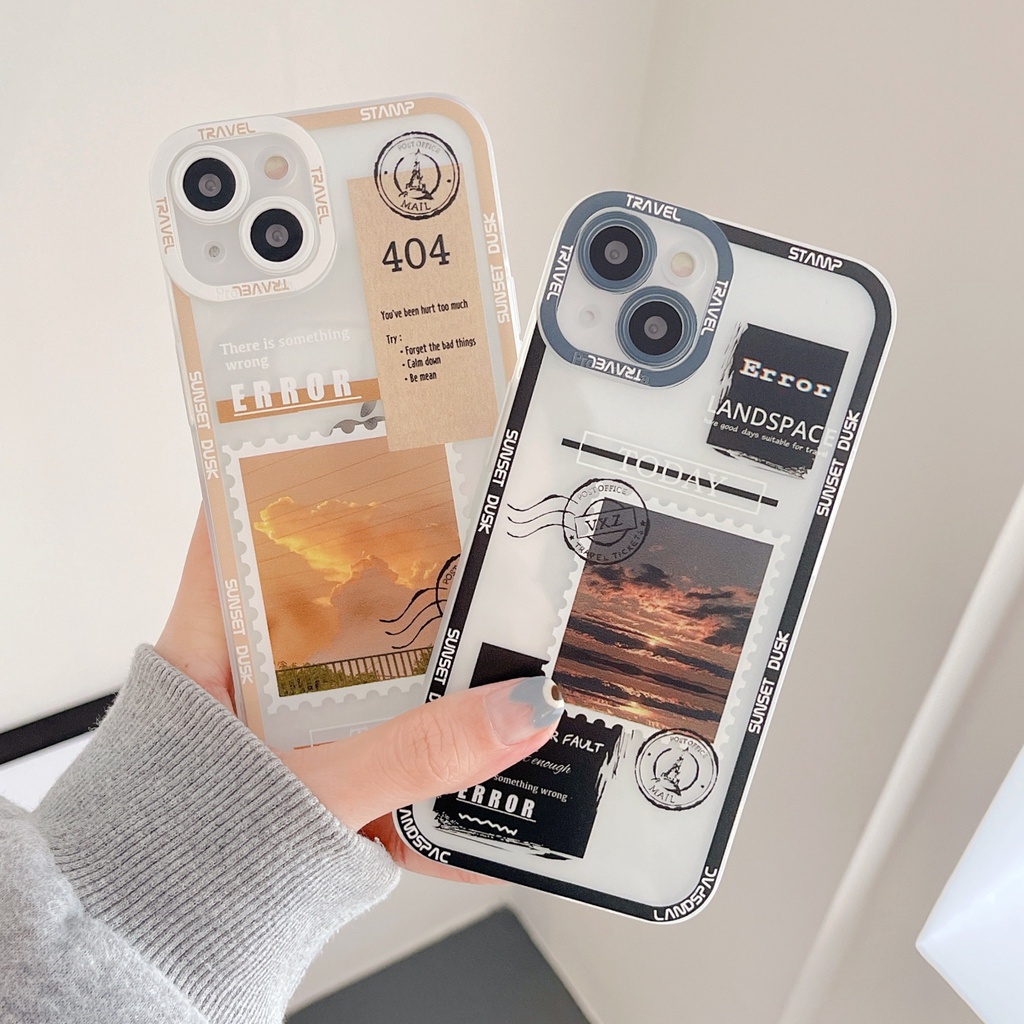 กล้องป้องกัน INS สำหรับ iPhone 11 13 14 15 Pro Max XR 7 8 Plus 12 13 14 Pro Max XS Max 13 14 Pro 15 Plus ปกหลังการ์ตูน