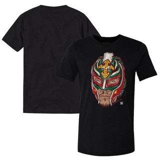 ใหม่ เสื้อยืดลําลอง แขนสั้น พิมพ์ลาย WWE 500 Level Rey Mysterio Mask สีกรมท่า สําหรับผู้ชาย 2023