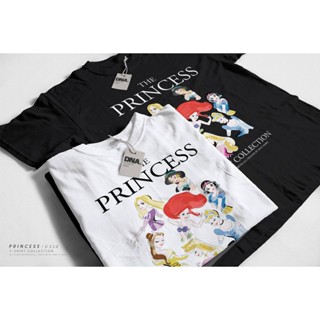 TOP CTพร้อมส่ง!! เสื้อยืด Oversize คอกลมแขนสั้น ดีเทลลายเจ้าหญิง Princess