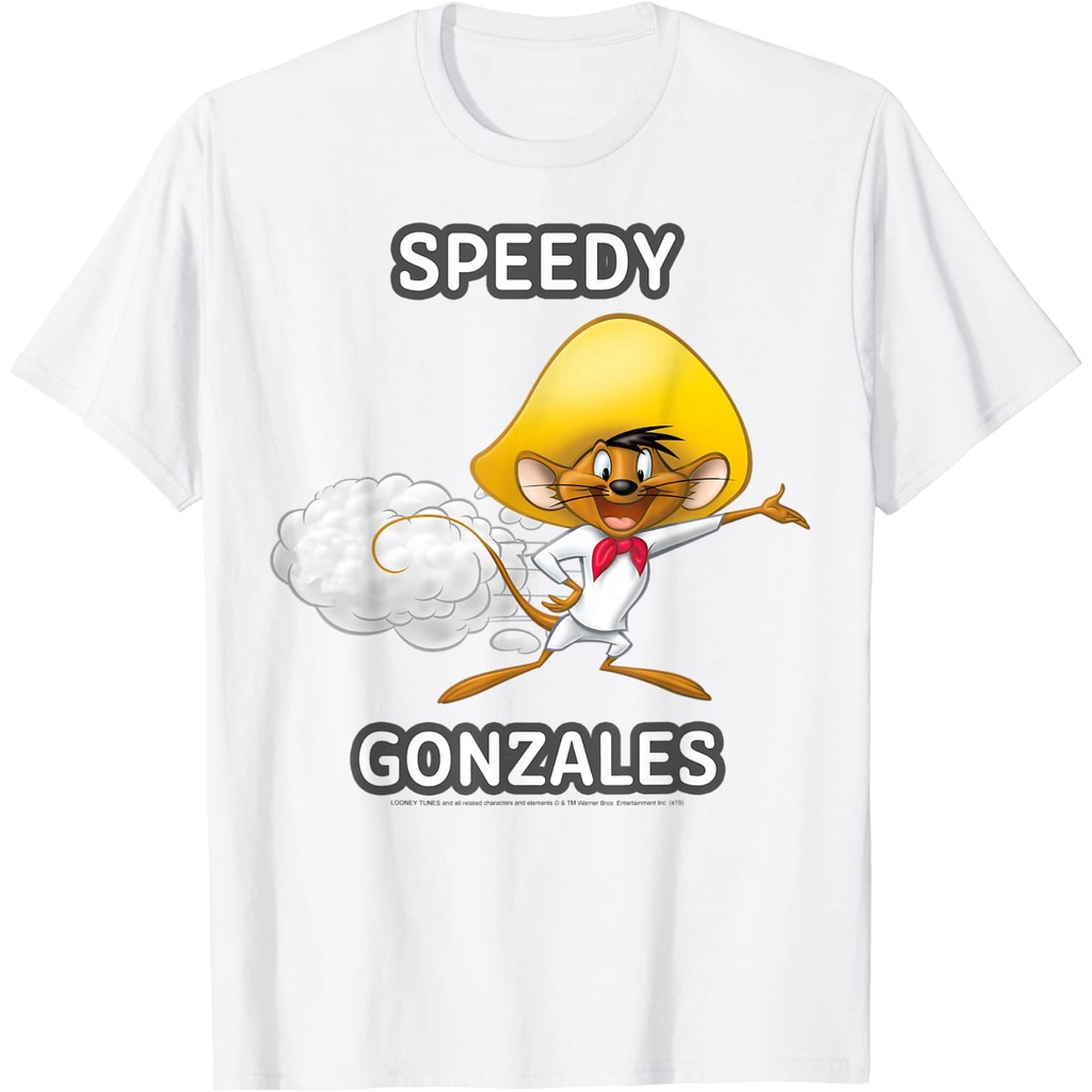081เสื้อยืด พิมพ์ลาย Looney Tunes Speedy Gonzales Portrait แฟชั่นสําหรับเด็กผู้ชาย และผู้หญิง อายุ 1