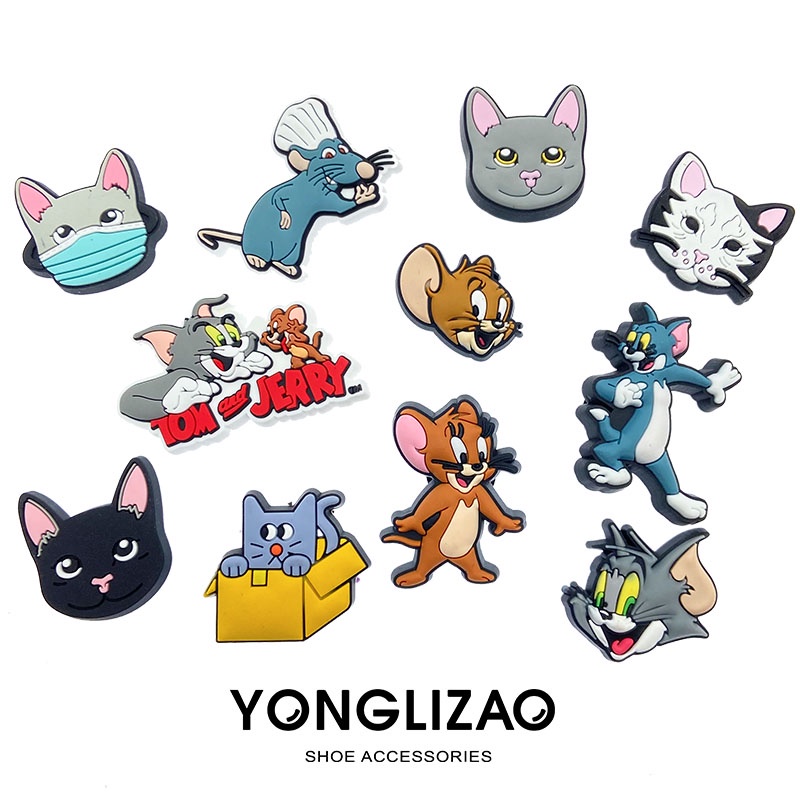 2023-NEW Crocs Jibbitz /Shore Charms/Tom and Jerry/ jibbitz Set/crocs jibbitz/Crocs holder