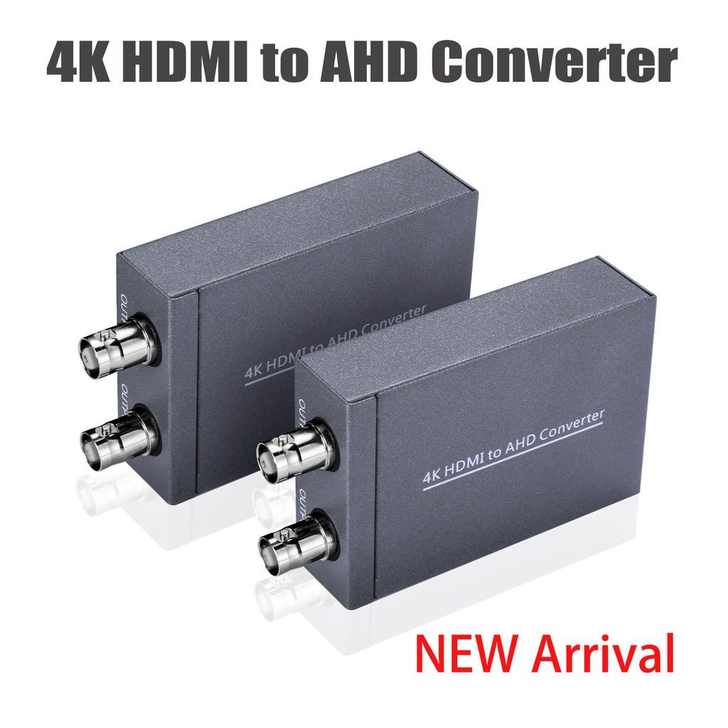 4K HDMI To AHD Converter Dual BNC Display Adapter 4K 60Hz ถึง 1080p 720p AHD Monitor DVR TV โปรเจคเต
