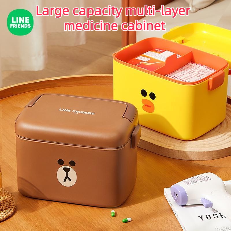 [พร้อมส่ง] กล่องยาฉุกเฉิน หลายชั้น จุของได้เยอะ สําหรับครอบครัว