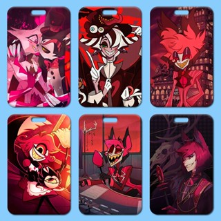 ซองใส่บัตรพนักงาน แบบแข็ง ABS ลายการ์ตูนอนิเมะ Hazbin Hotel DIY สําหรับนักเรียน โรงเรียน